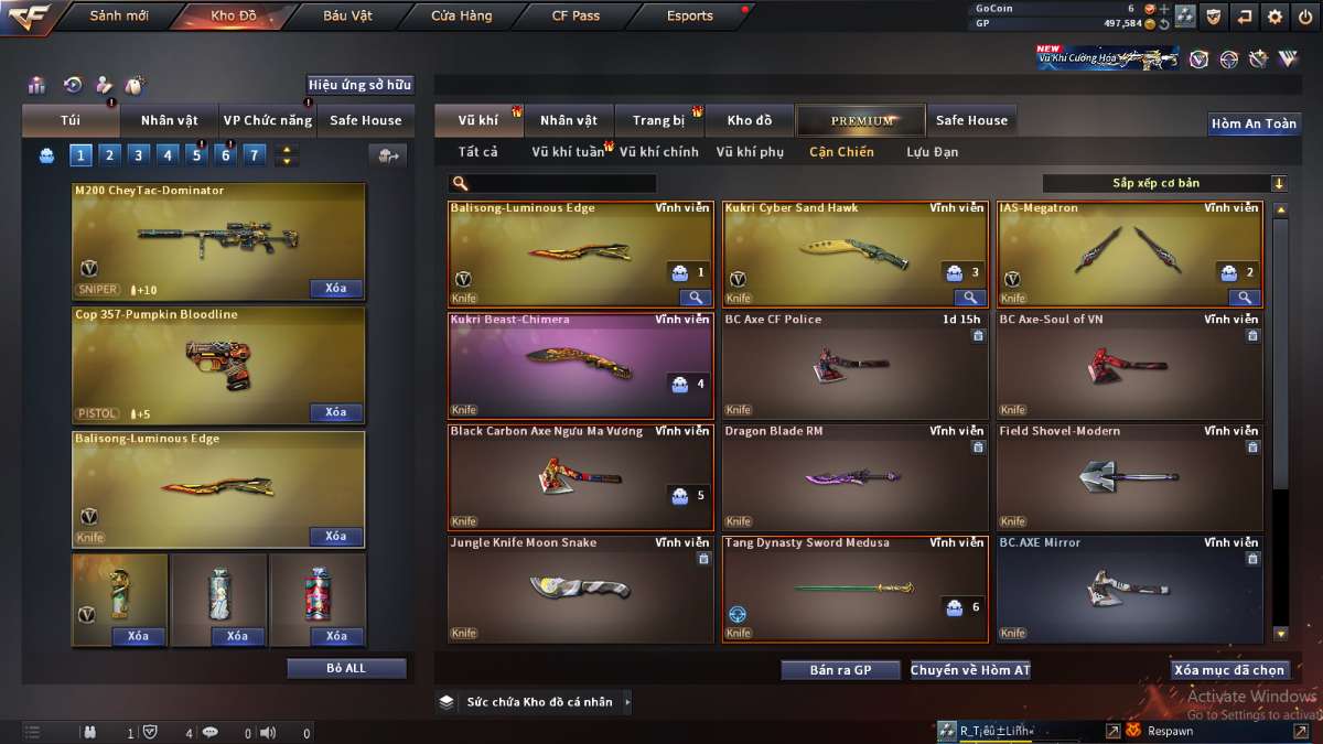 shop acc cf uy tin gia re